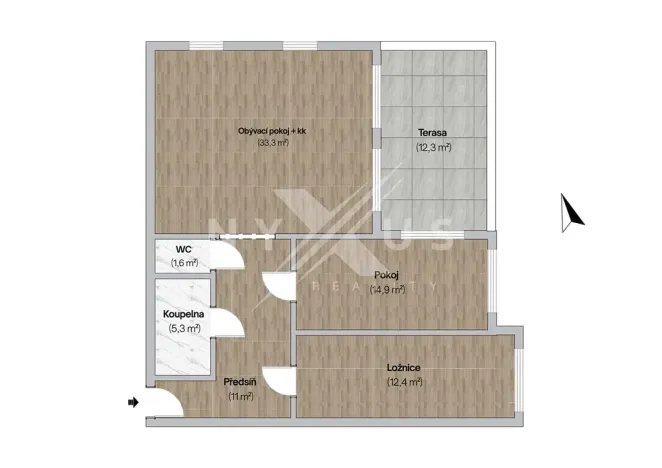 Prodej bytu 3+kk, Praha - Jinonice, Na pomezí, 79 m2