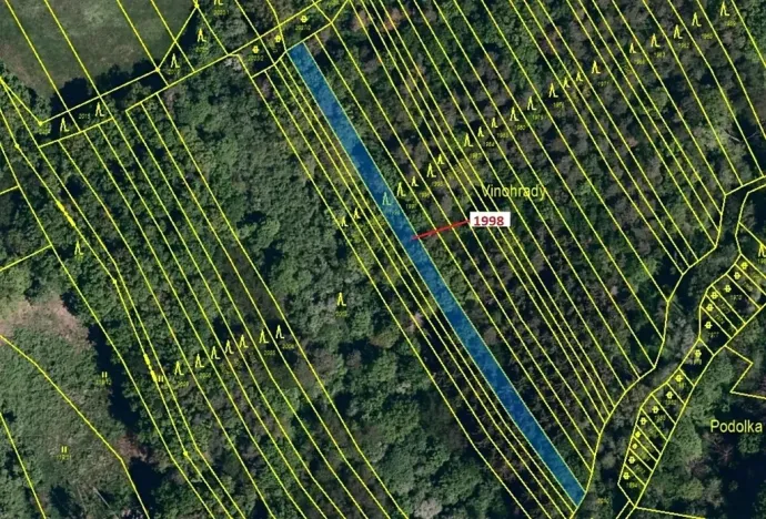 Dražba lesa, Kelníky, 1069 m2