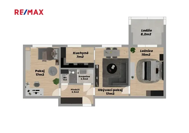 Prodej bytu 3+1, Karviná, tř. Těreškovové, 75 m2