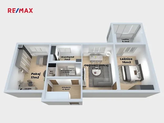 Prodej bytu 3+1, Karviná, tř. Těreškovové, 75 m2