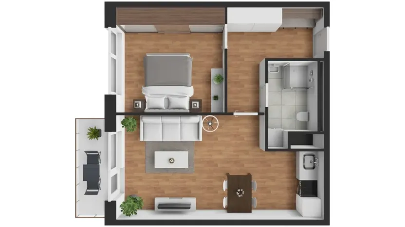 Prodej bytu 2+kk, Chrudim, V Hliníkách, 50 m2