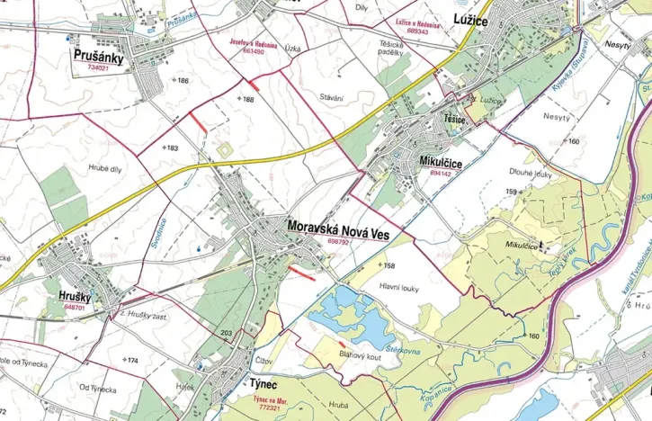 Prodej pole, Moravská Nová Ves, 12980 m2