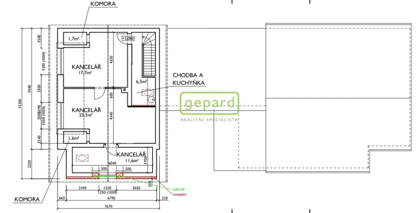 Pronájem kanceláře, Praha - Záběhlice, Zakrytá, 260 m2