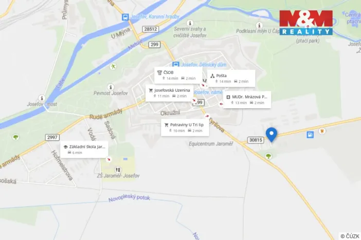 Prodej bytu 2+1, Jaroměř - Josefov, Novoměstská, 54 m2