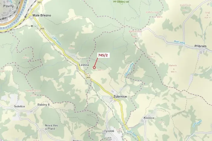 Dražba lesa, Zubrnice, 5 m2