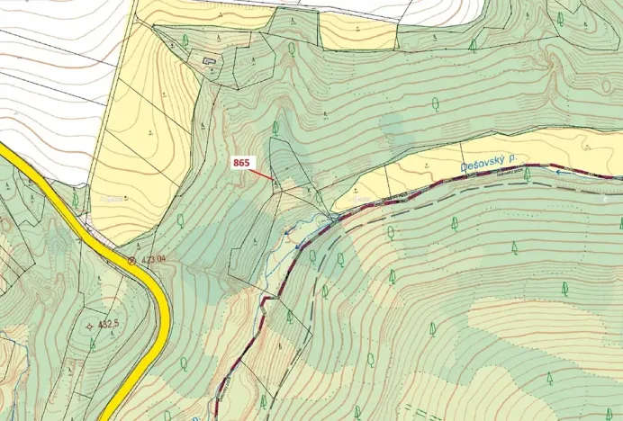 Dražba lesa, Dešov, 111 m2