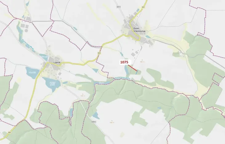 Dražba lesa, Dolní Vilémovice, 1134 m2