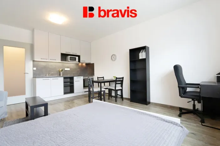 Pronájem bytu 1+kk, Brno - Černá Pole, třída Generála Píky, 28 m2