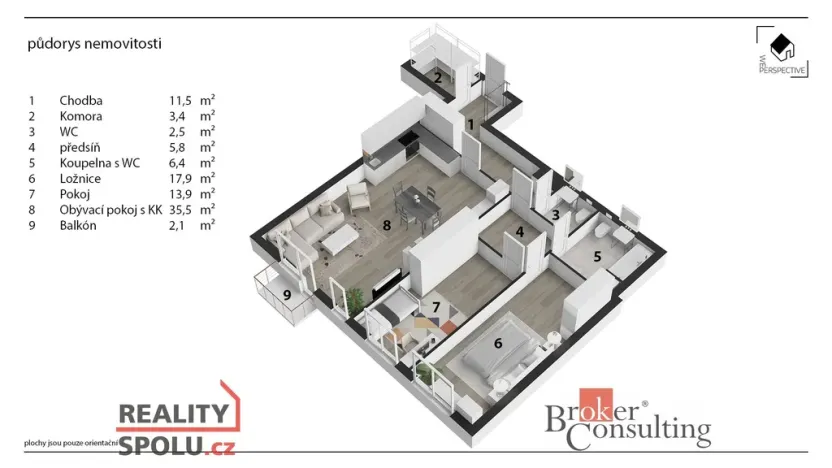 Prodej bytu 3+kk, Hradec Králové, 107 m2