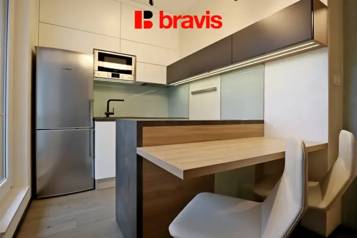 Pronájem bytu 1+kk, Brno - Veveří, Lidická, 42 m2