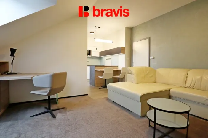 Pronájem bytu 1+kk, Brno - Veveří, Lidická, 42 m2