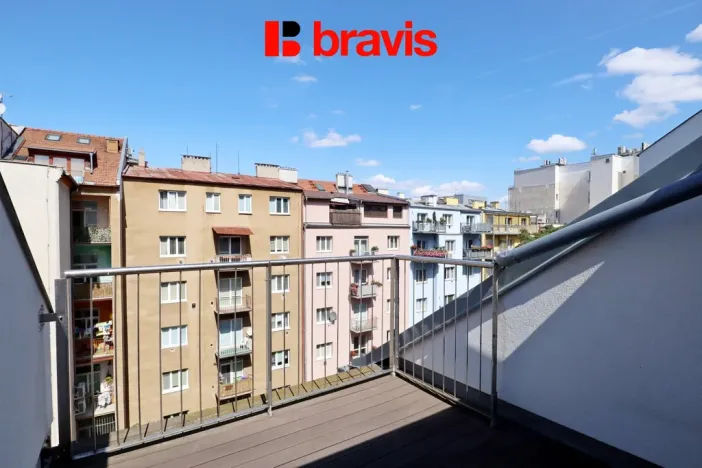 Pronájem bytu 1+kk, Brno - Veveří, Lidická, 42 m2