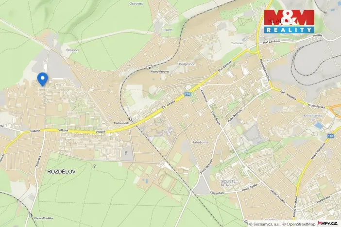 Pronájem bytu 2+kk, Kladno, Vašíčkova, 54 m2