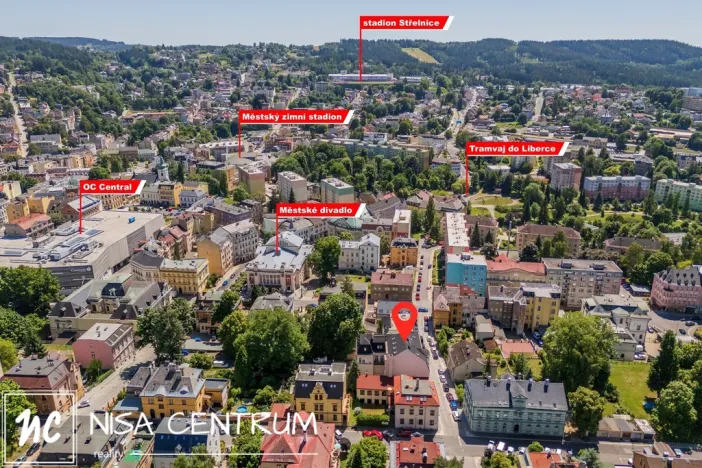 Prodej činžovního domu, Jablonec nad Nisou, 1647 m2