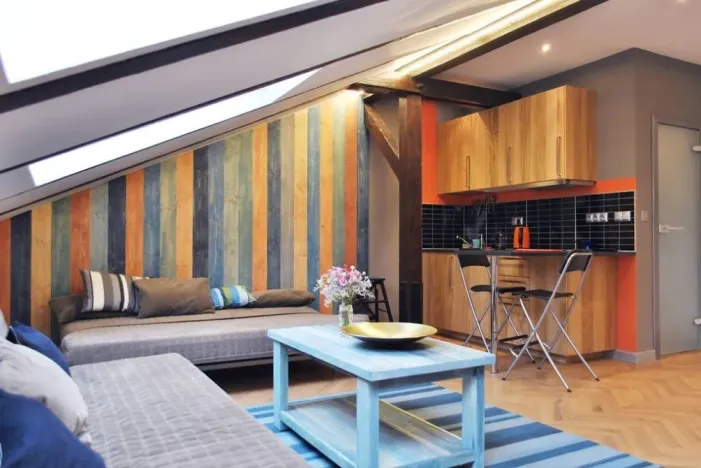 Pronájem bytu 1+kk, Praha - Vinohrady, Sázavská, 35 m2