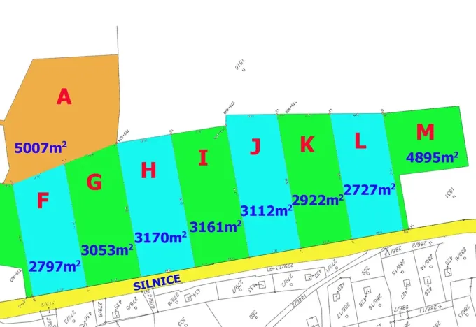 Prodej louky, Liberec, 2797 m2