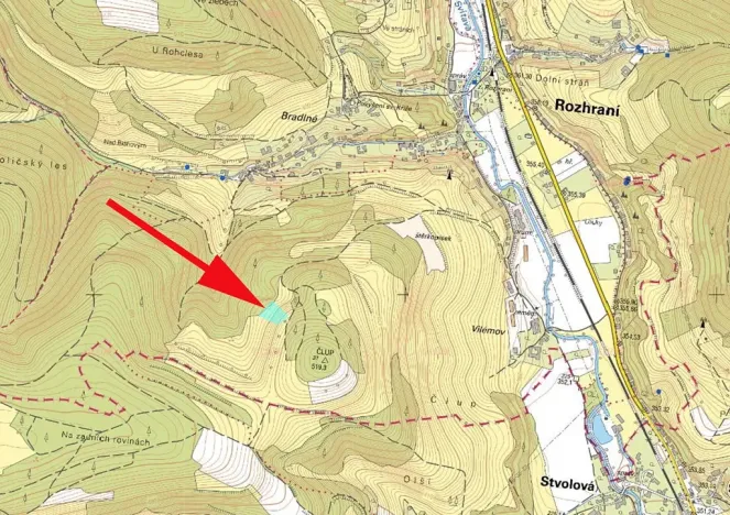 Prodej louky, Rozhraní, 1426 m2