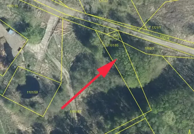 Prodej pole, Semanín, 470 m2