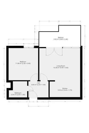 Pronájem bytu 2+kk, Praha - Libeň, Podvinný mlýn, 52 m2