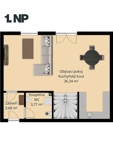 Prodej bytu 3+kk, Bdeněves, 80 m2