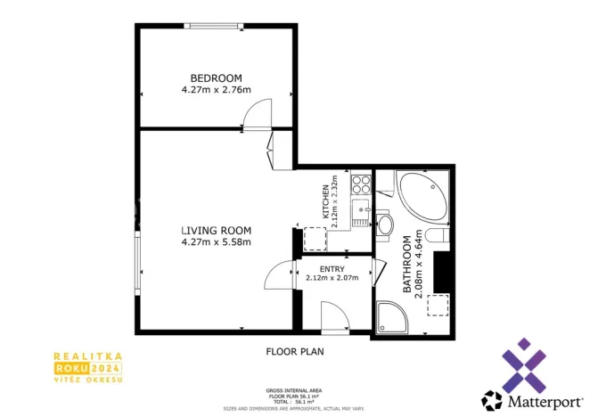 Prodej bytu 2+kk, Kunovice, Panská, 53 m2