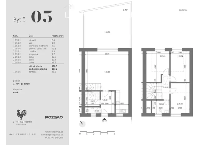 Prodej bytu 4+kk, Ivančice, 107 m2