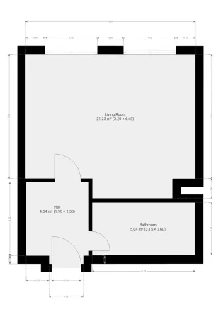 Pronájem bytu 1+kk, Praha - Libeň, Na žertvách, 31 m2