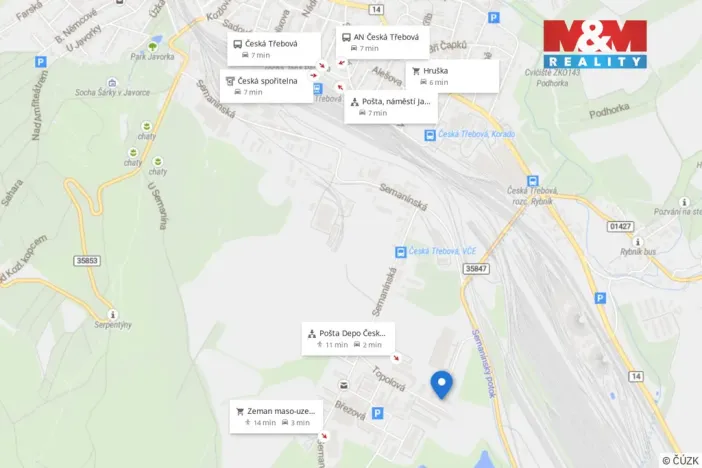 Prodej skladu, Česká Třebová, Topolová, 458 m2