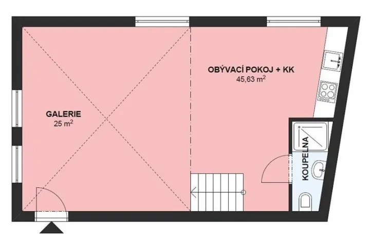 Pronájem bytu 2+kk, Popůvky, 78 m2