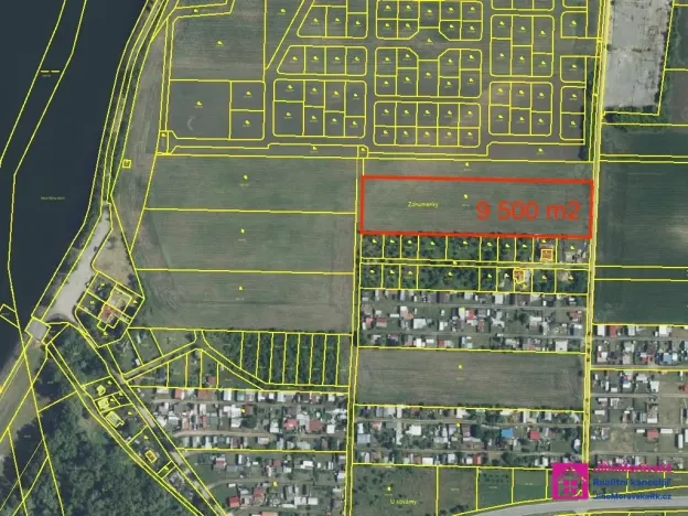 Prodej pozemku pro bydlení, Přítluky - Nové Mlýny, 9500 m2