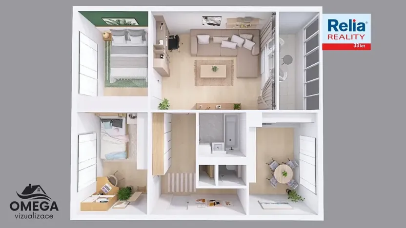 Prodej bytu 3+1, Liberec, Šimáčkova, 67 m2