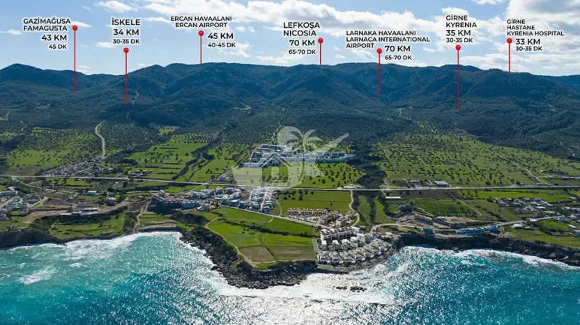 Prodej bytu 2+kk, Agios Amvrosios Keryneias, Kypr, 60 m2