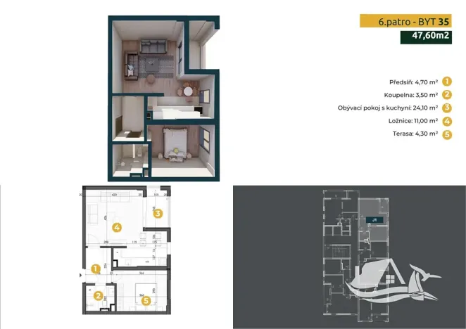 Prodej bytu 2+kk, Bar, Černá Hora, 42 m2