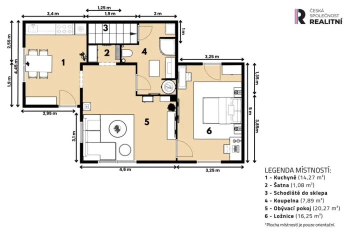 Prodej rodinného domu, Votice, Karlova, 61 m2
