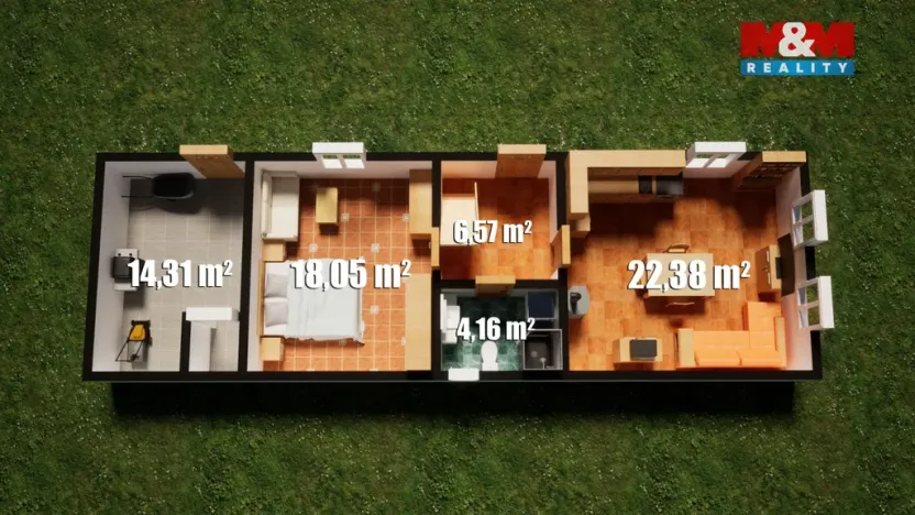 Prodej rodinného domu, Domousnice, 101 m2