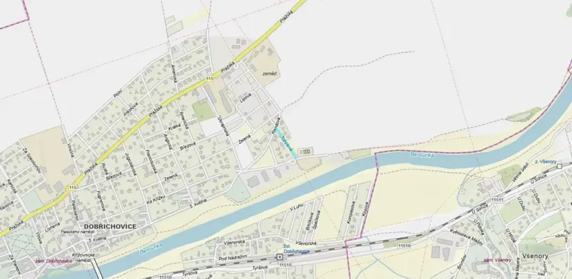 Dražba zahrady, Dobřichovice, 1128 m2