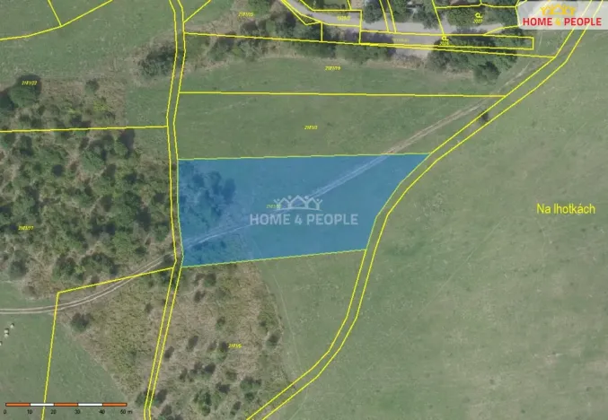 Prodej pole, Praha - Lipence, 3634 m2