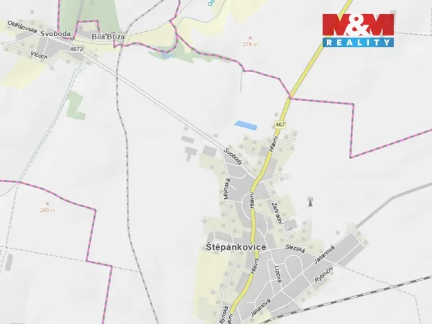 Prodej pozemku pro bydlení, Štěpánkovice, 5343 m2