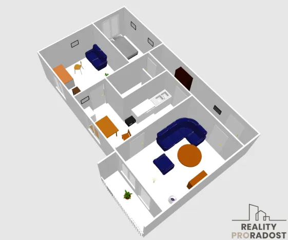 Prodej bytu 3+1, Lipník nad Bečvou, 62 m2