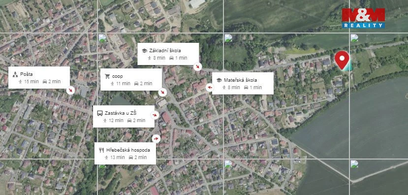 Prodej pozemku pro bydlení, Hřebeč, Lidická, 1670 m2