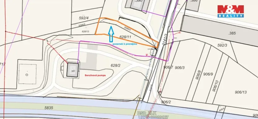 Pronájem komerčního pozemku, Drslavice, 748 m2