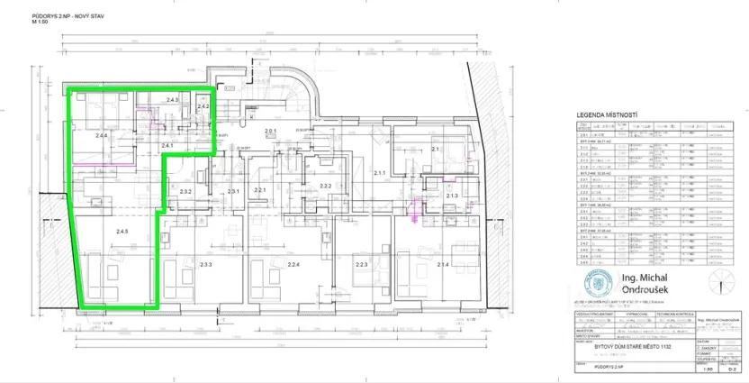 Pronájem bytu 2+kk, Staré Město, Hradišťská, 57 m2