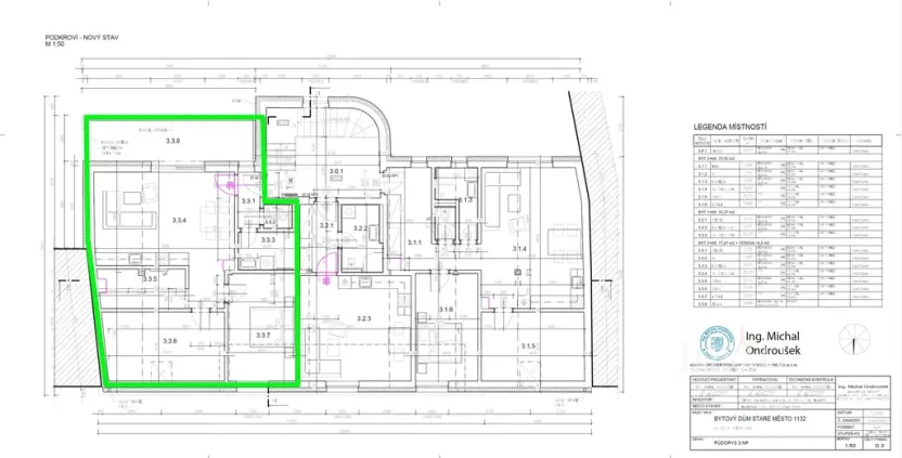 Pronájem bytu 3+kk, Staré Město, Hradišťská, 78 m2