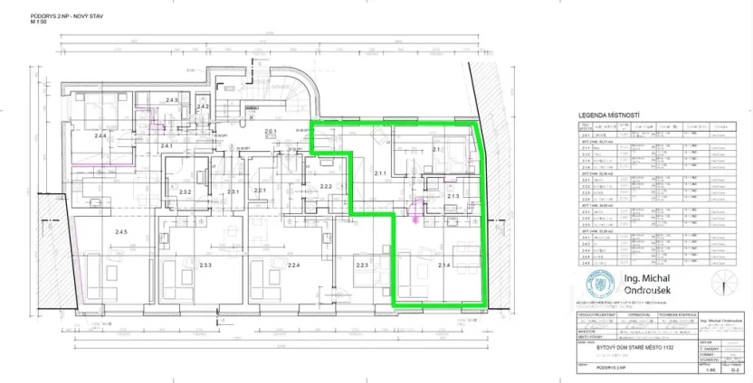 Pronájem bytu 2+kk, Staré Město, Hradišťská, 55 m2