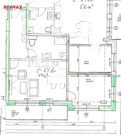 Pronájem bytu 2+kk, Plzeň, Františka Kováříka, 58 m2