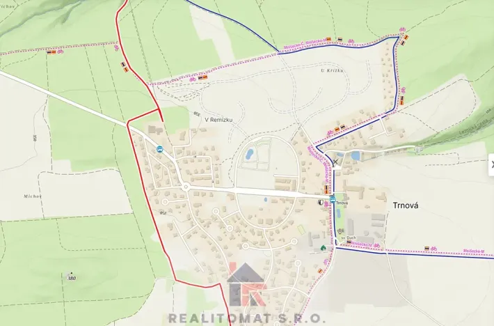 Prodej pozemku pro bydlení, Trnová, 1192 m2