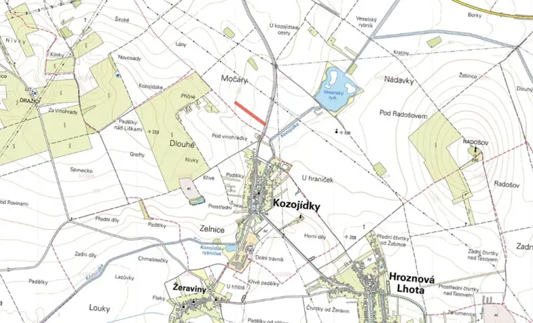 Prodej pole, Veselí nad Moravou, 5340 m2