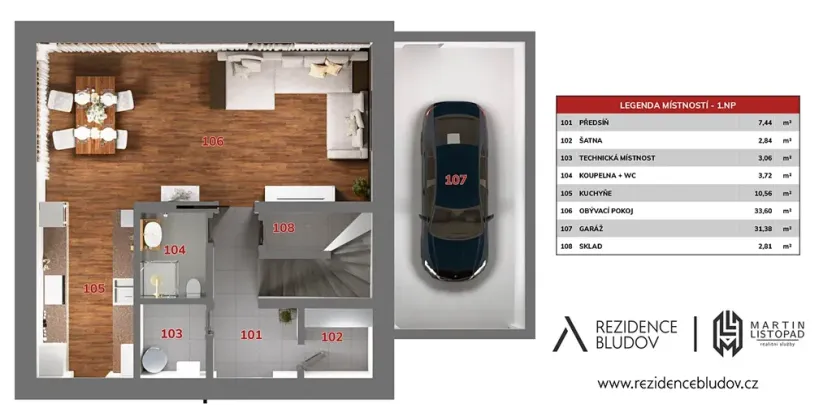 Prodej rodinného domu, Bludov, Za školou, 132 m2