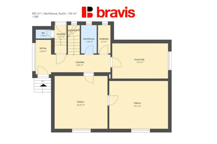 Prodej rodinného domu, Kuřim, Havlíčkova, 127 m2