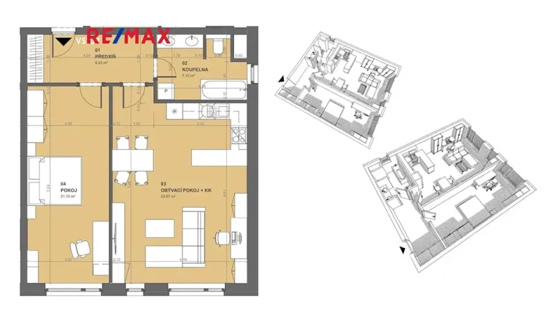 Prodej bytu 2+kk, České Budějovice, České Vrbné, 77 m2